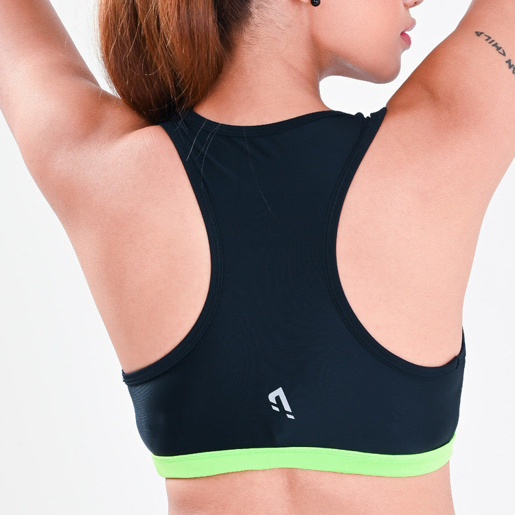 Allure Sports Bra - Black/Neon