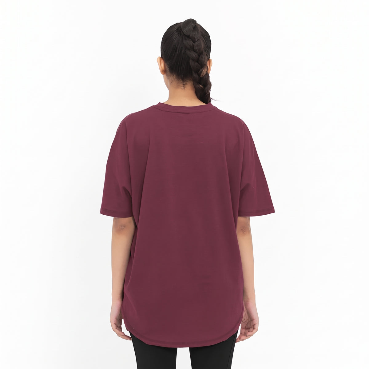 Flow Bat Tee - Burgundy