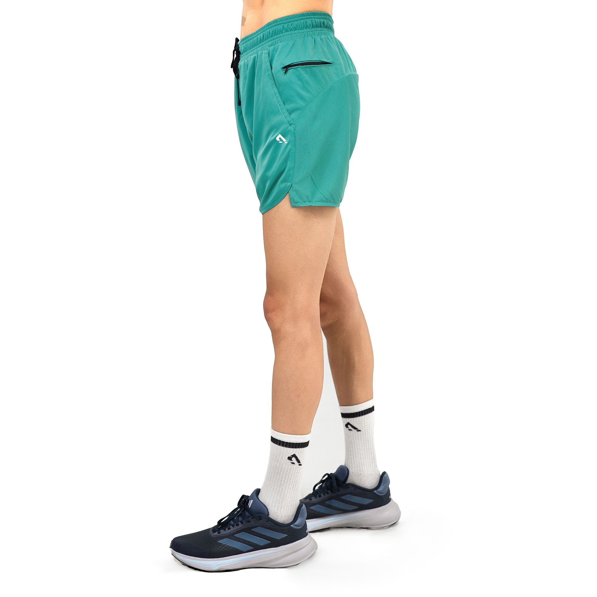 Blaze Zipper Shorts - Sea Green