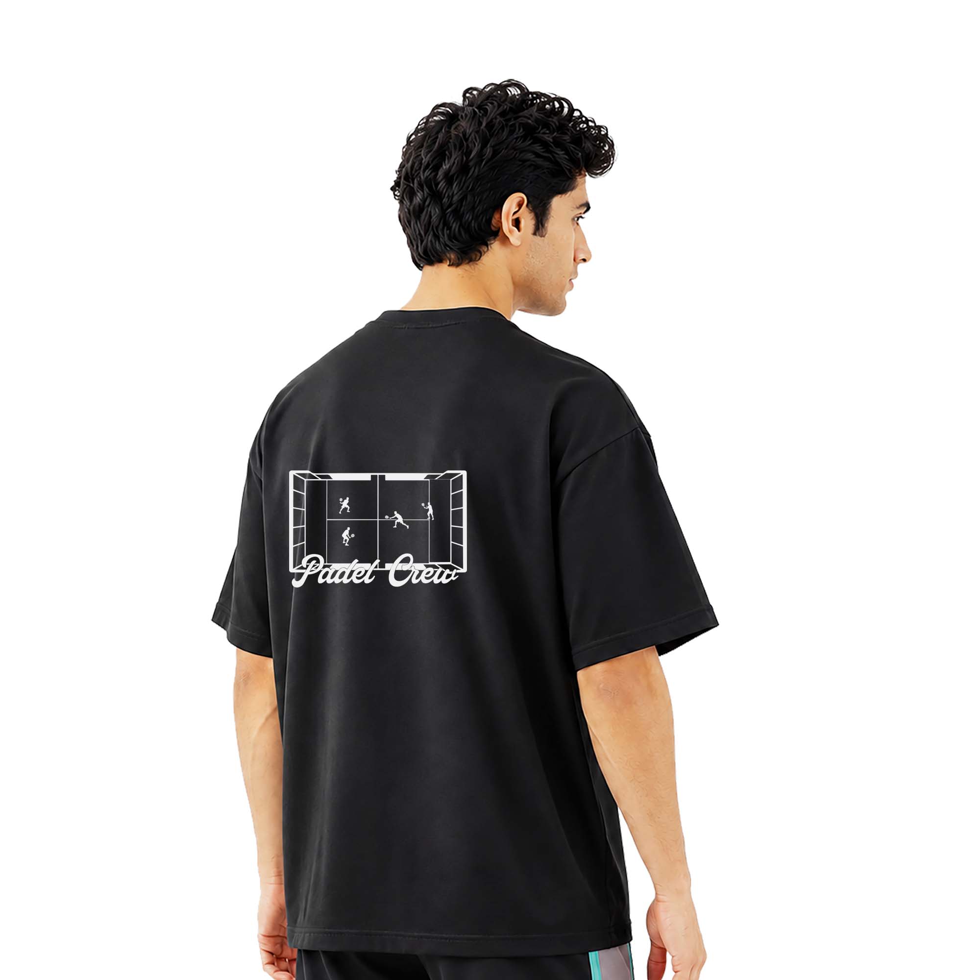 Padel Society Oversized Tee - Black