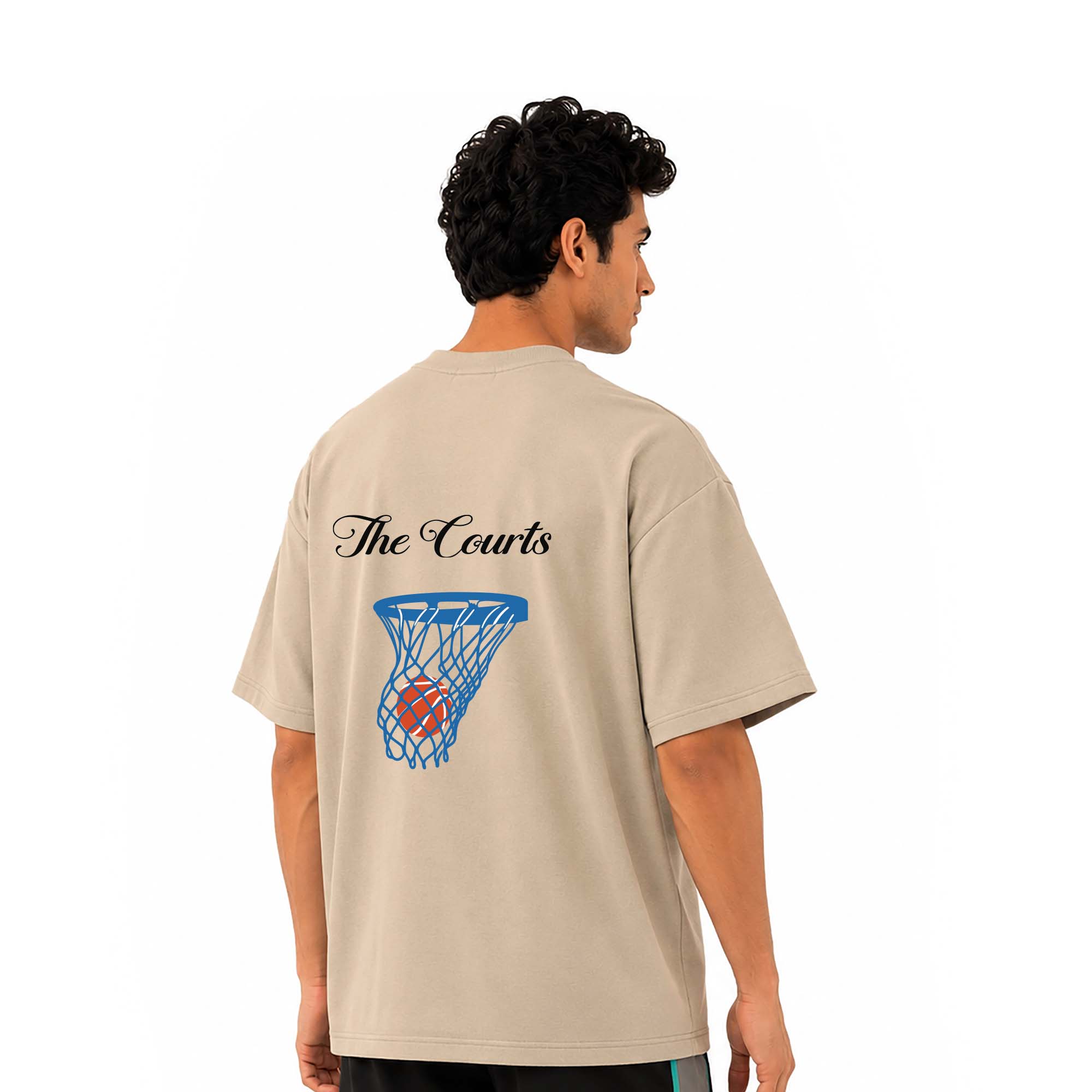 The Game Oversized Tee - Beige