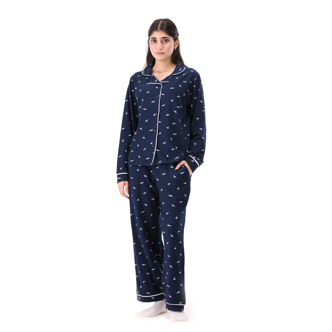 Midnight Comfort Set - Navy/Dove
