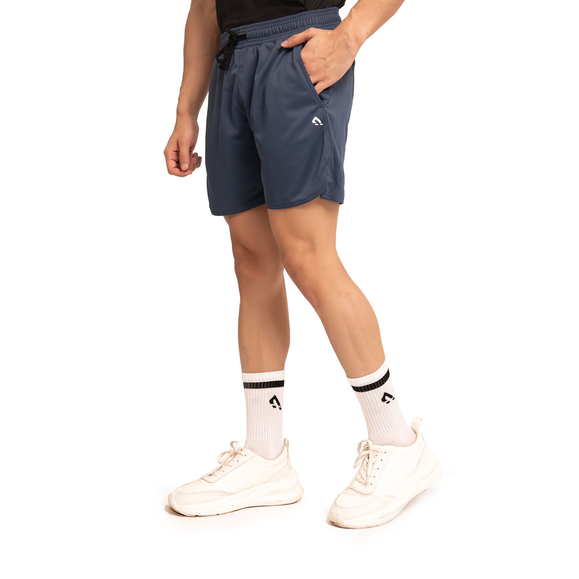 Blaze Zipper Shorts - Navy