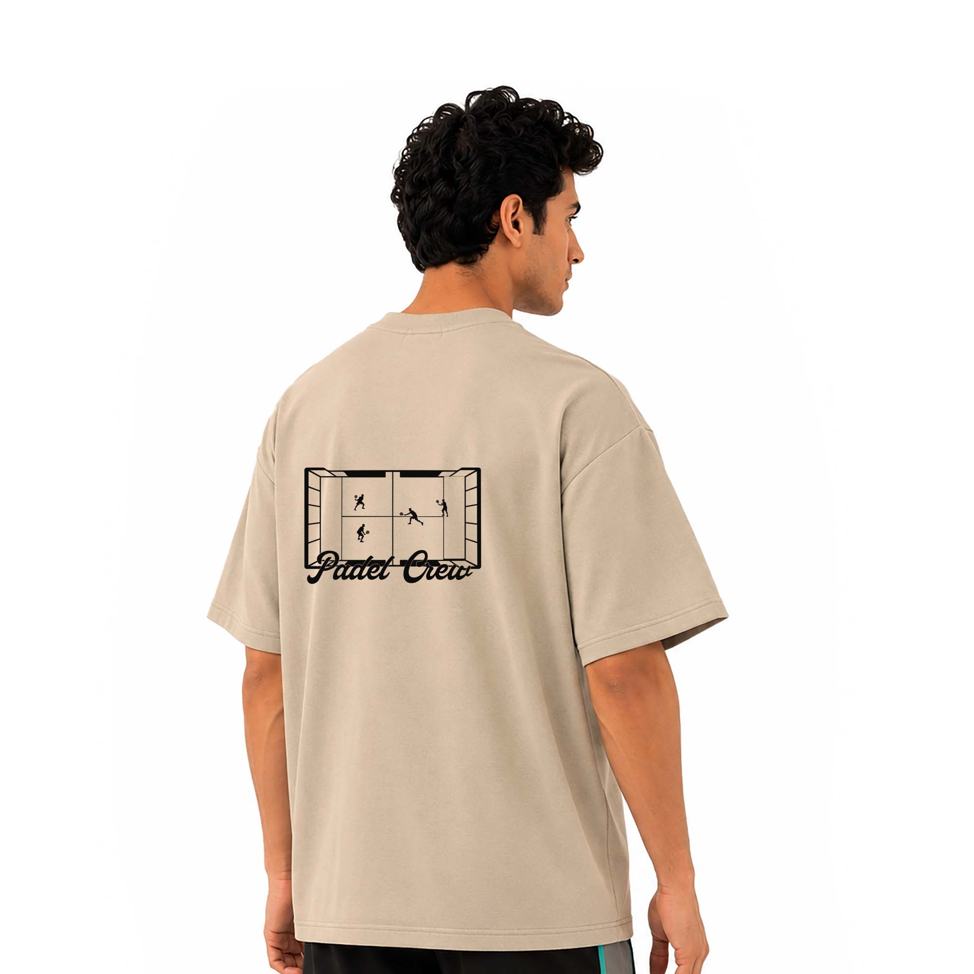 Padel Society Oversized Tee - Beige