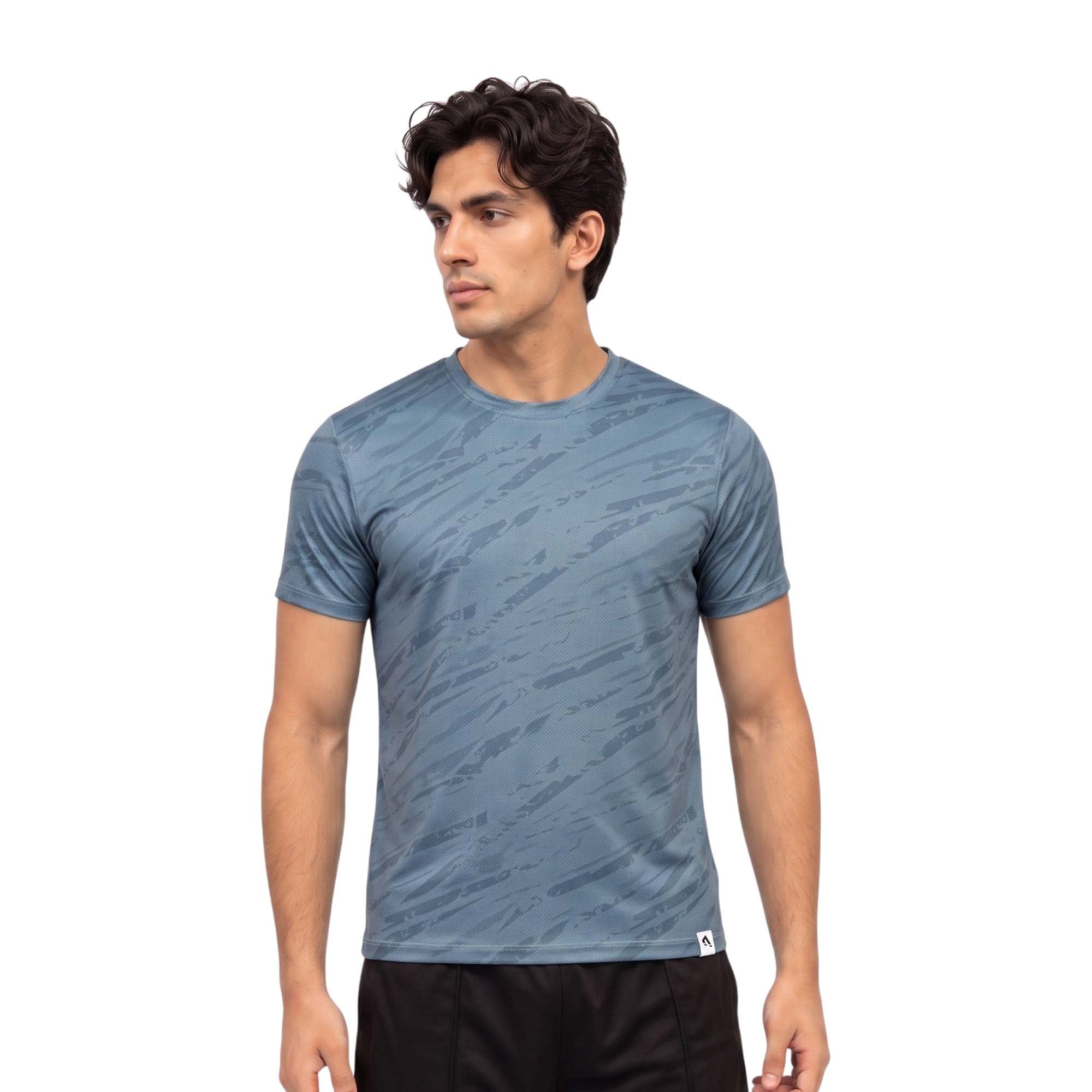Pulse Mesh Tee - Blue