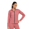 Femme Fit Zipper Jacket - Pink