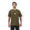 Thunder Oversize Badge Tee - Olive