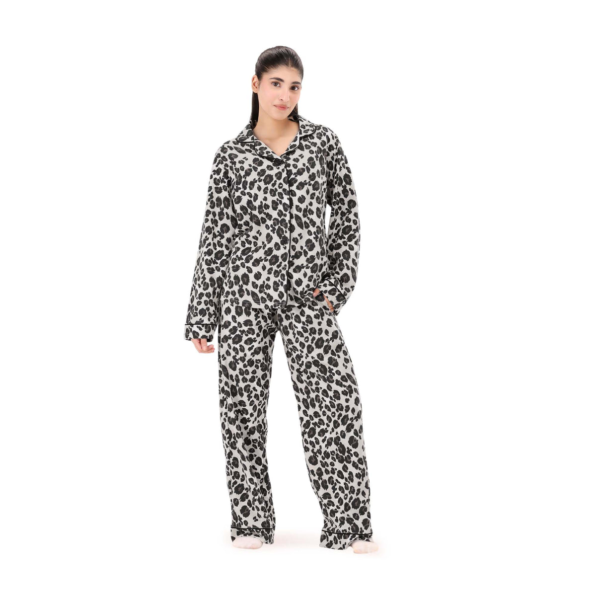 After Hours Lounge Set - Ash Print