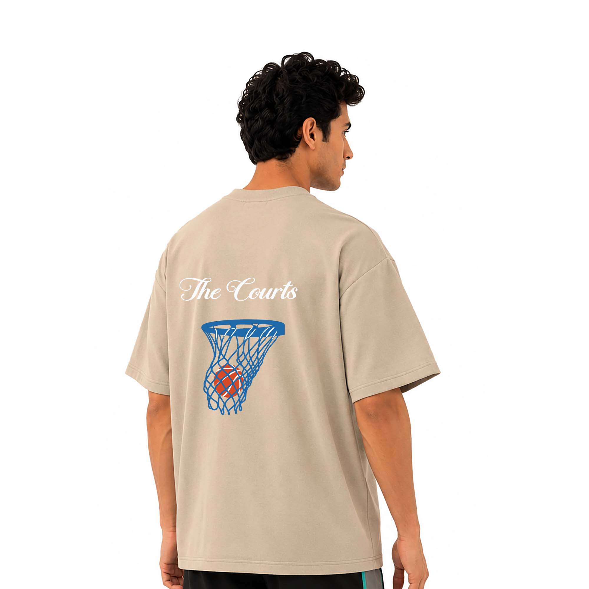 The Game Oversized Tee - Beige