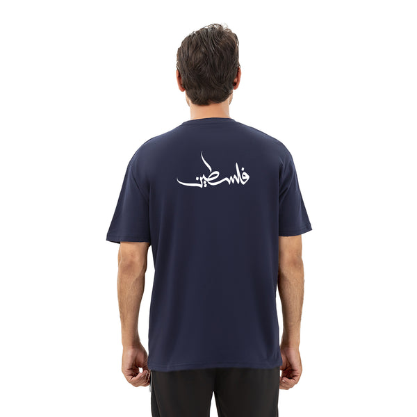 Thunder Oversize Solidarity Tee - Navy