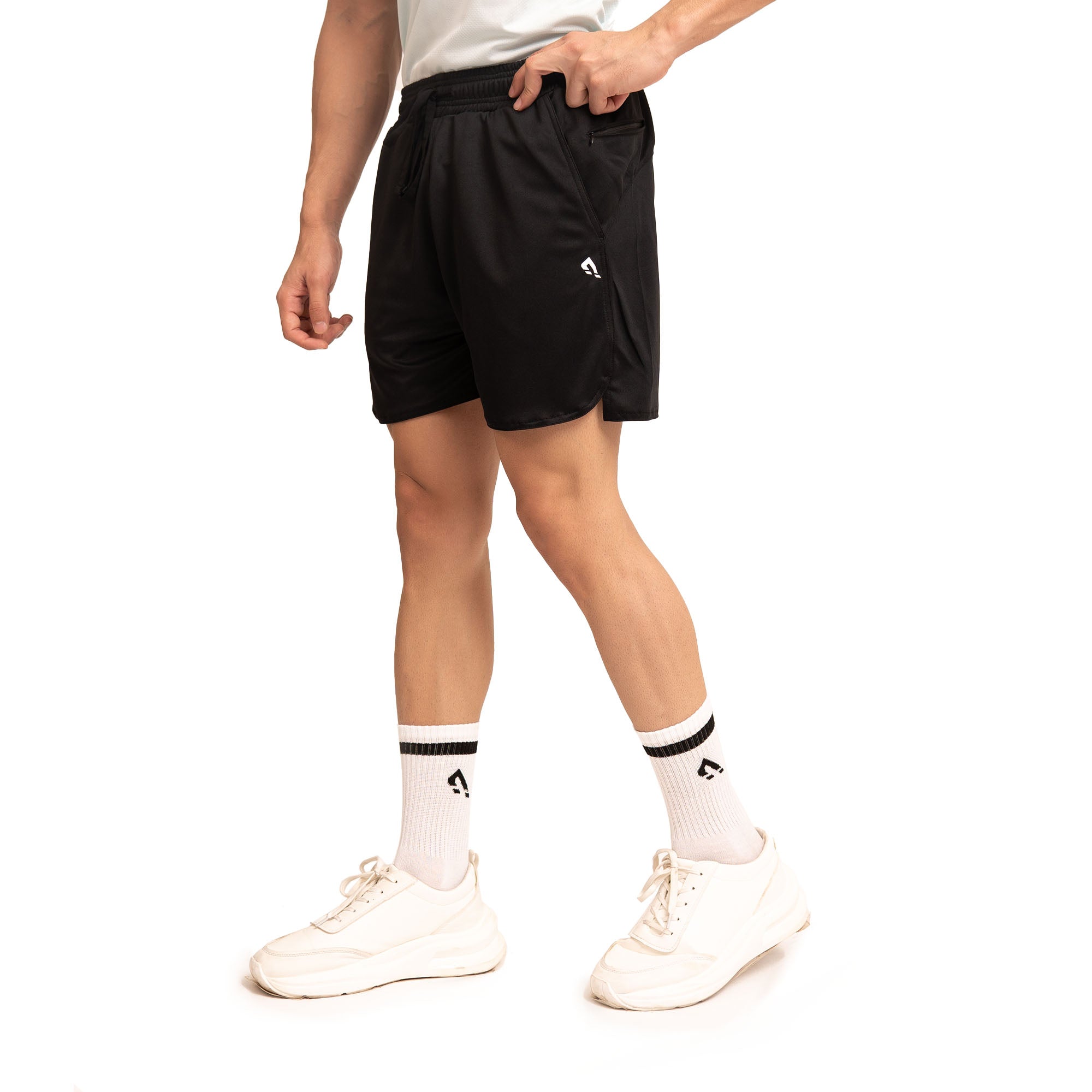 Blaze Zipper Shorts - Black
