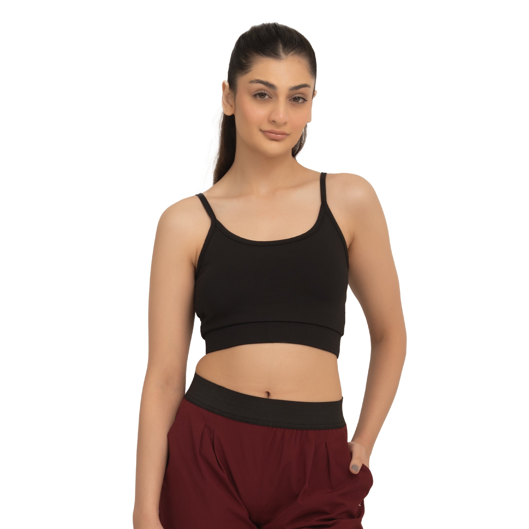 Brace Solid Bra - Black