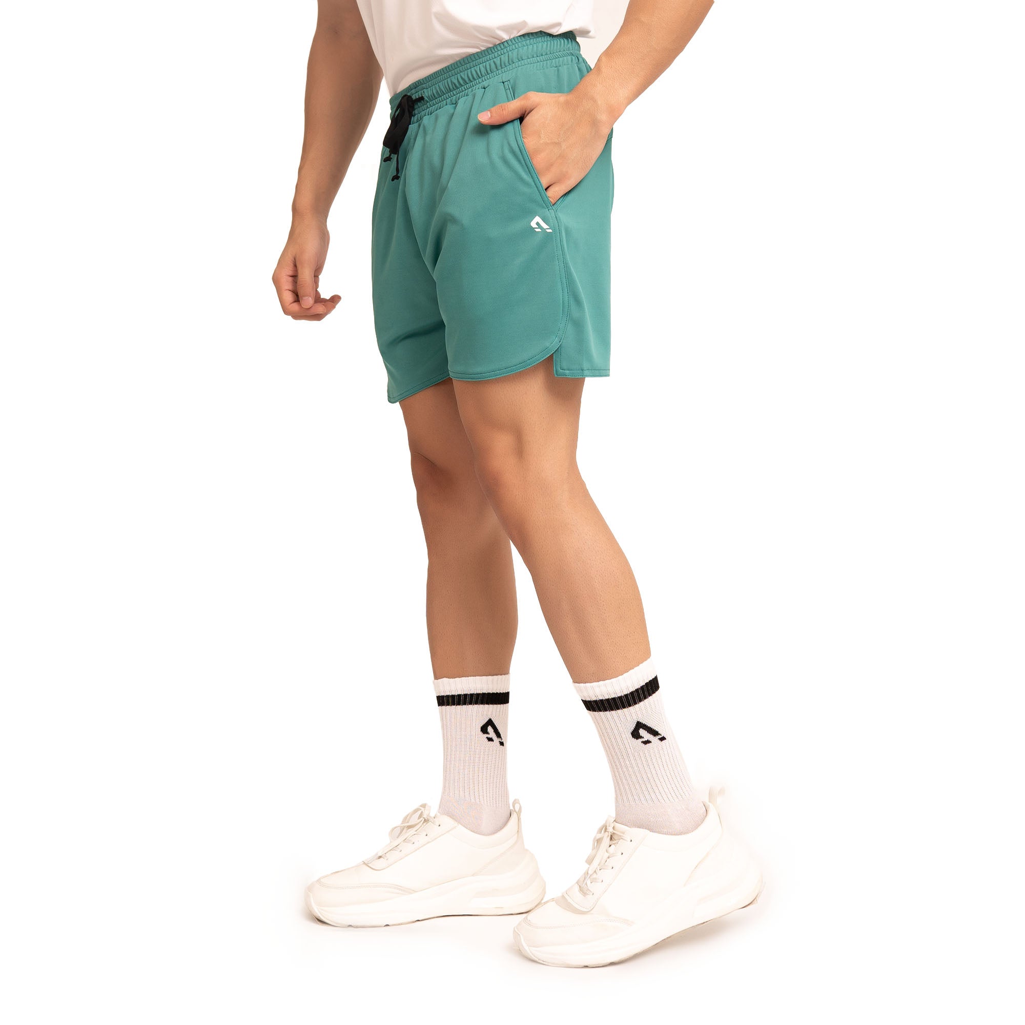 Blaze Zipper Shorts - Sea Green