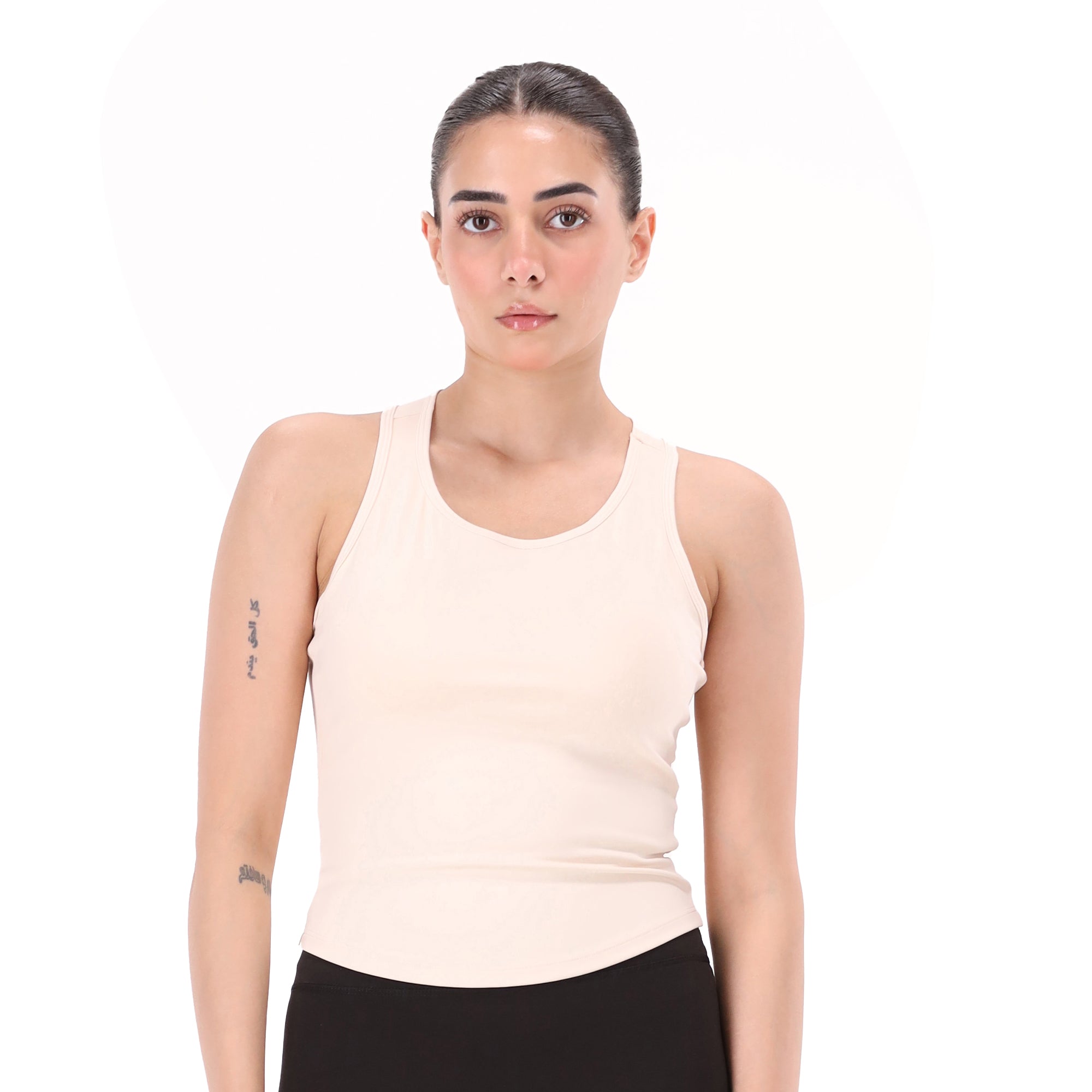BodyCore Tank (Padded) - Milky White