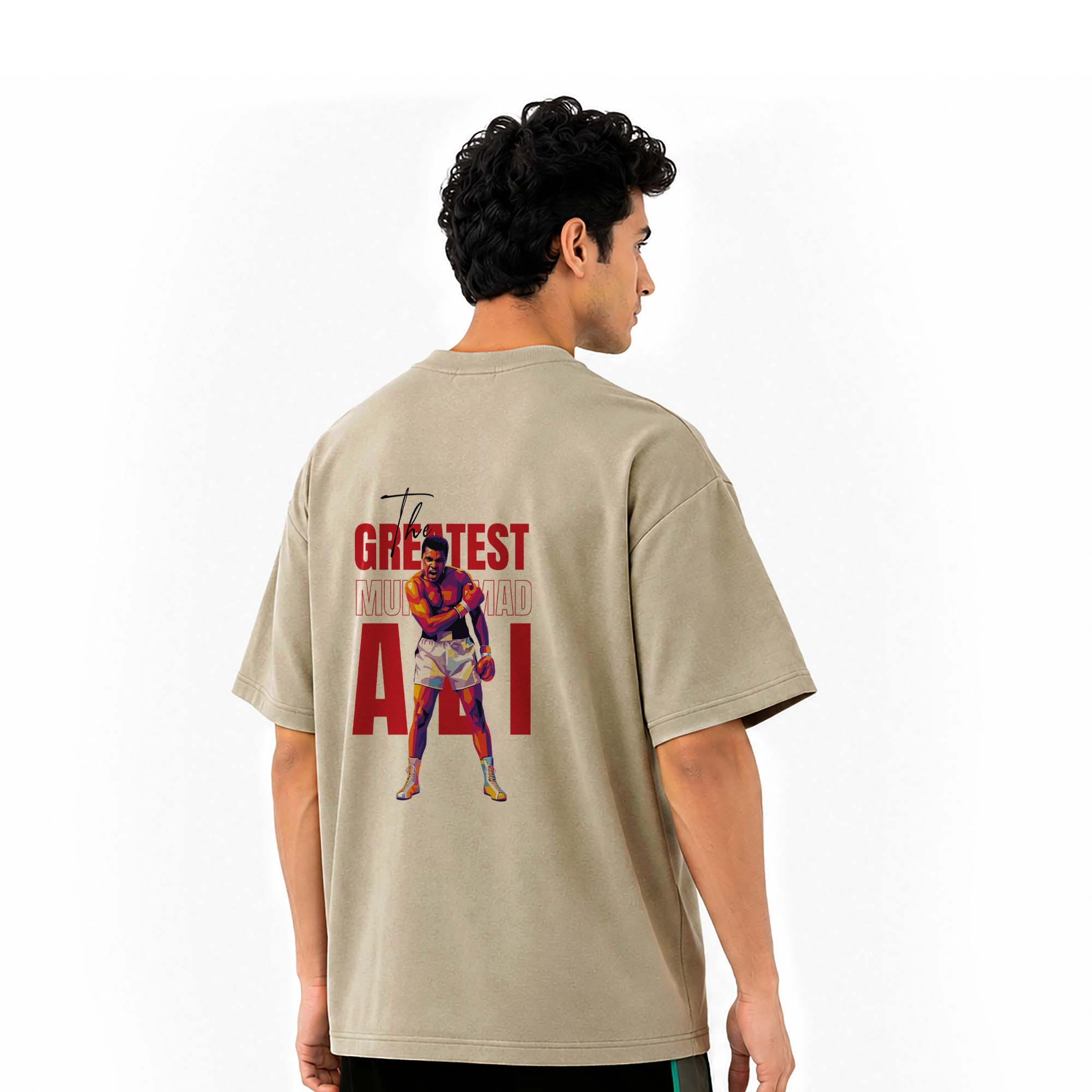 The Boxing Legend – Oversize Tee - Beige