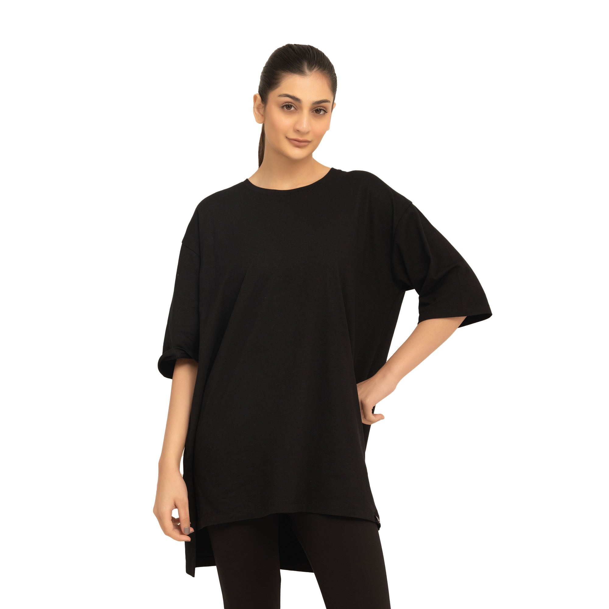 Kiara Cover Tee - Black