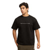 Pledge Oversize Tee with Text - Black