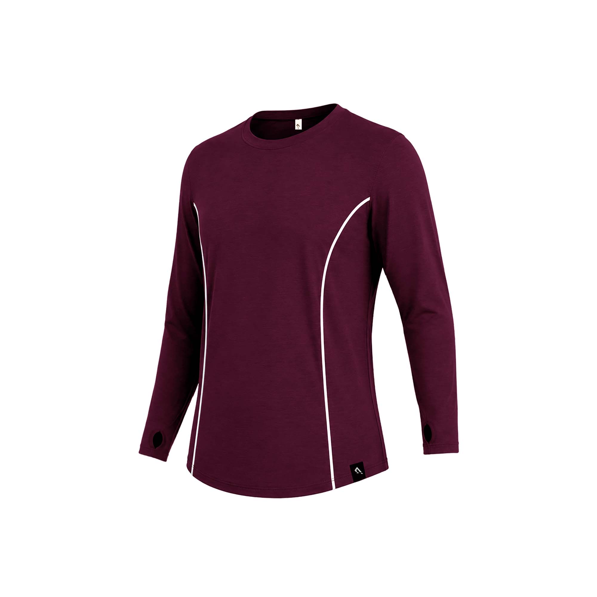 Lock Sleeve Tee - Maroon