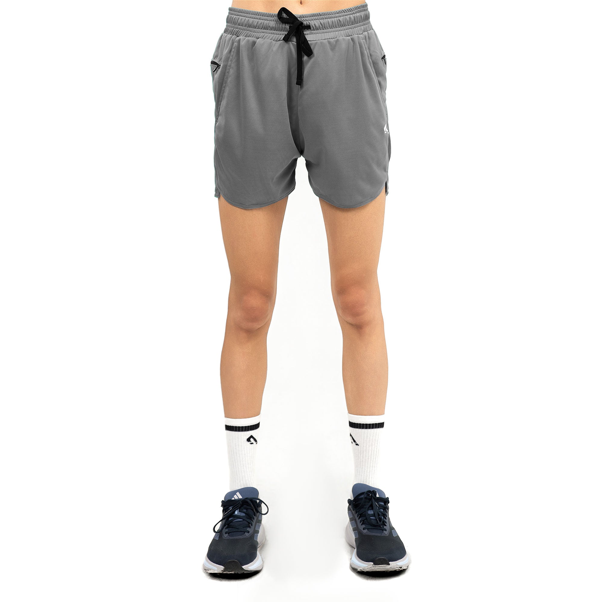 Blaze Zipper Shorts - Grey