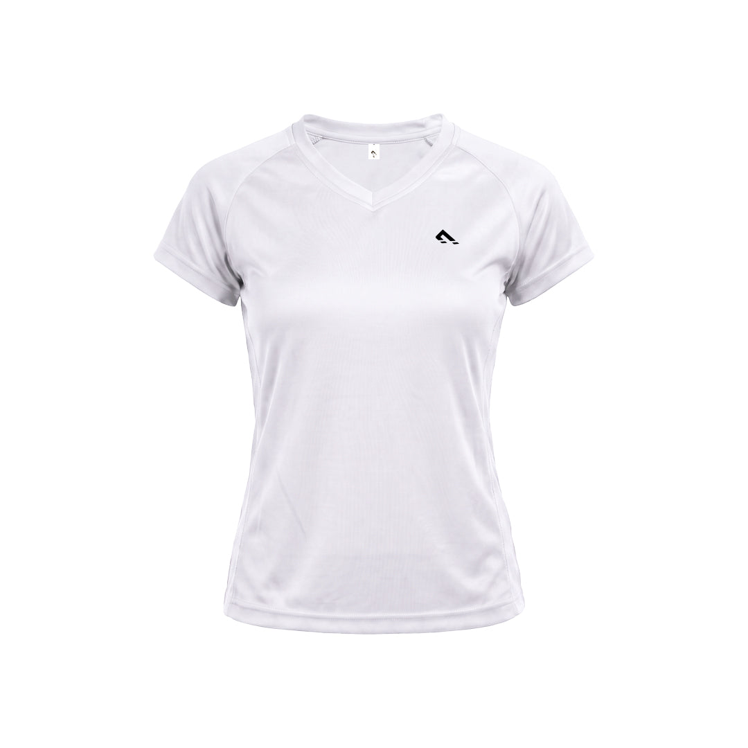Active V- Neck (White)