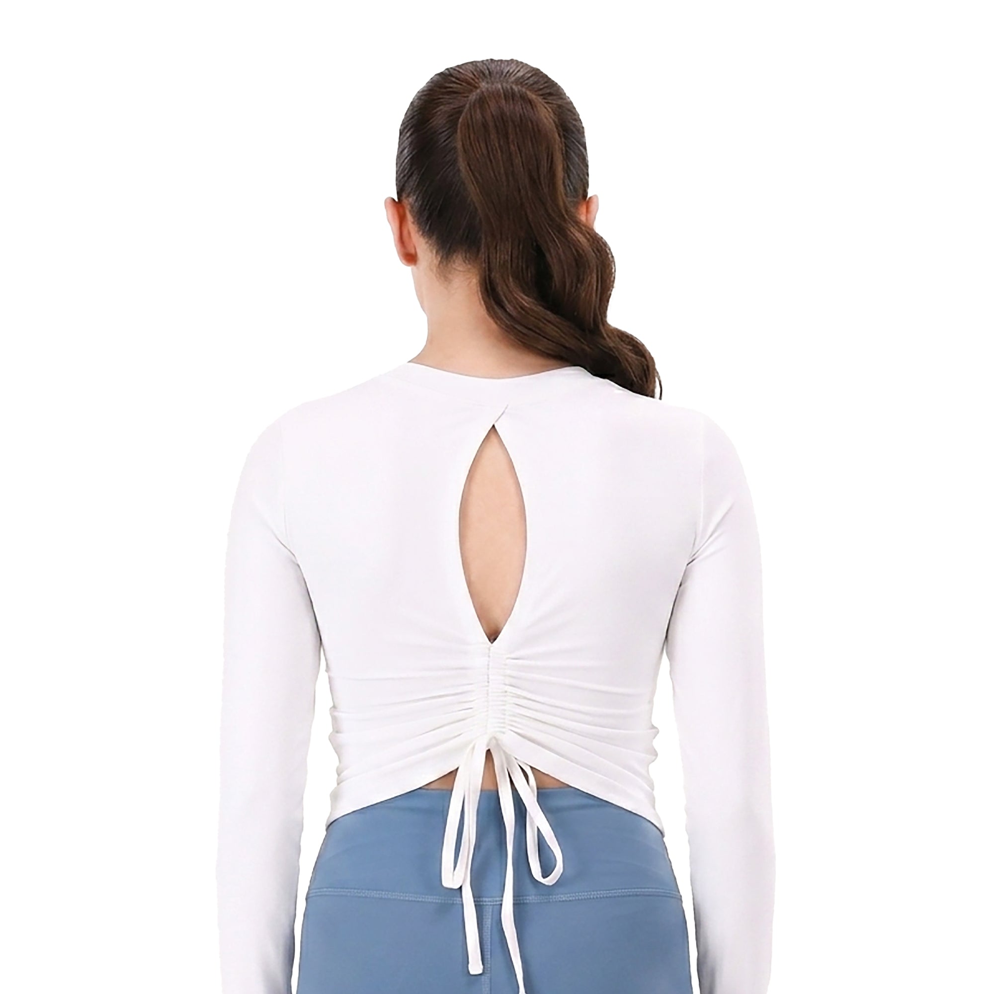 Celine Keyhole Top - White