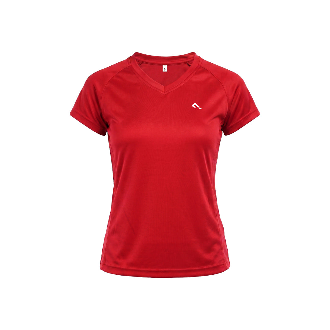 Active V- Neck (Red)