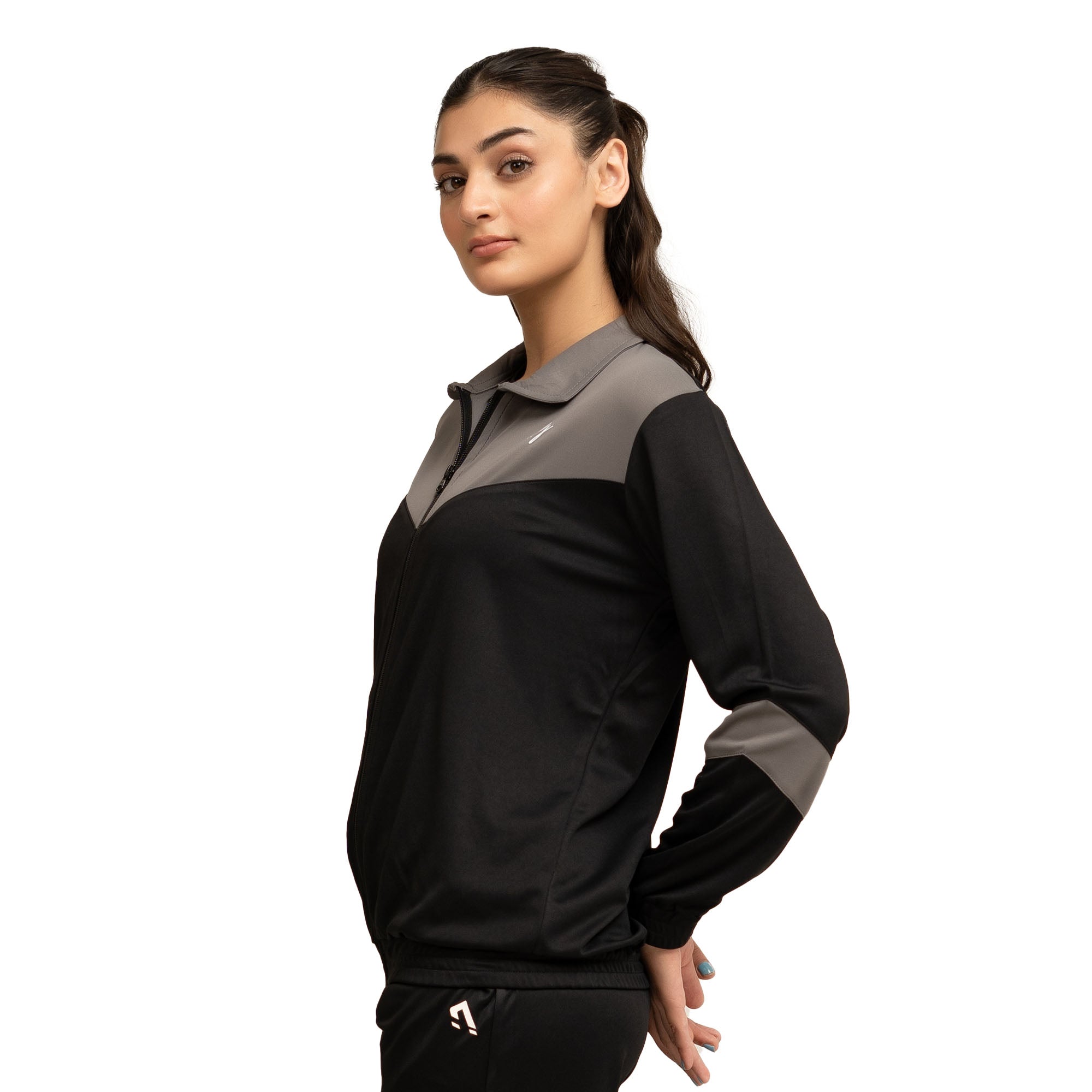 Wave Tracksuit - Black/Grey