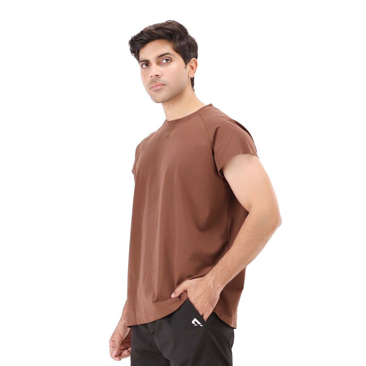 Raw Edge Tank - Brown
