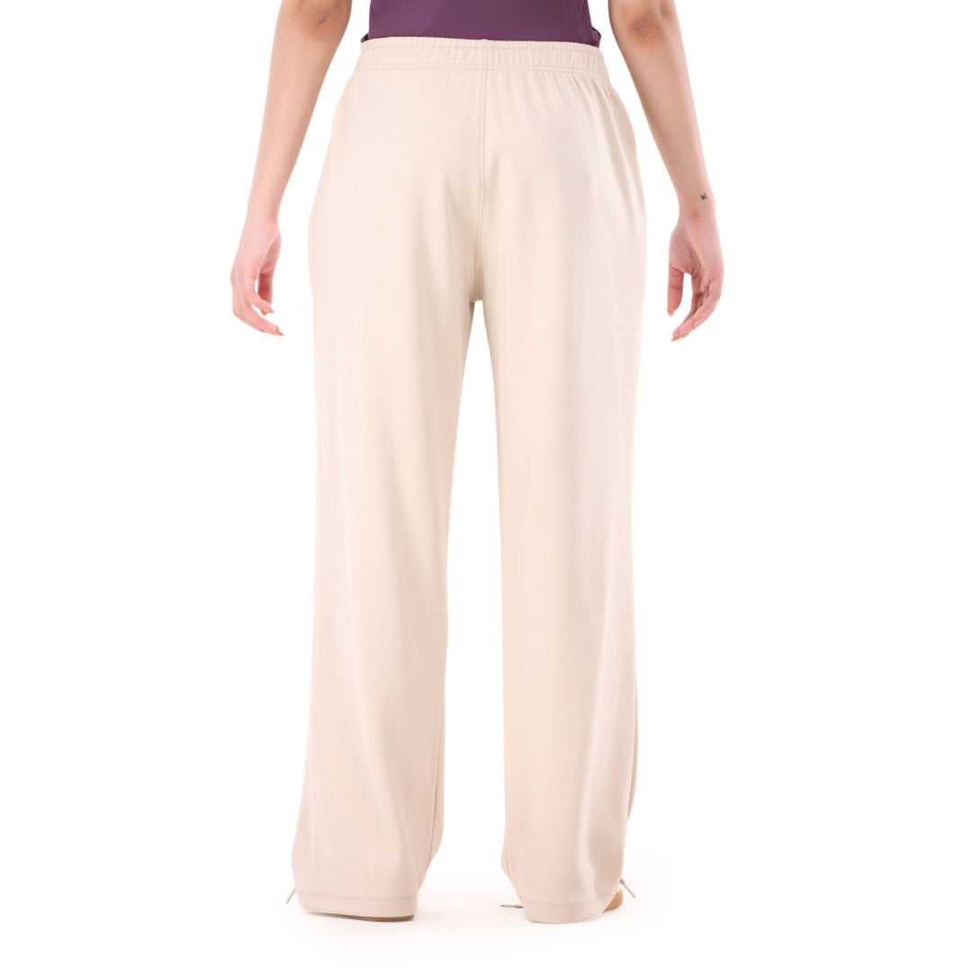 Veloura Wideleg Pant - Sand Beige