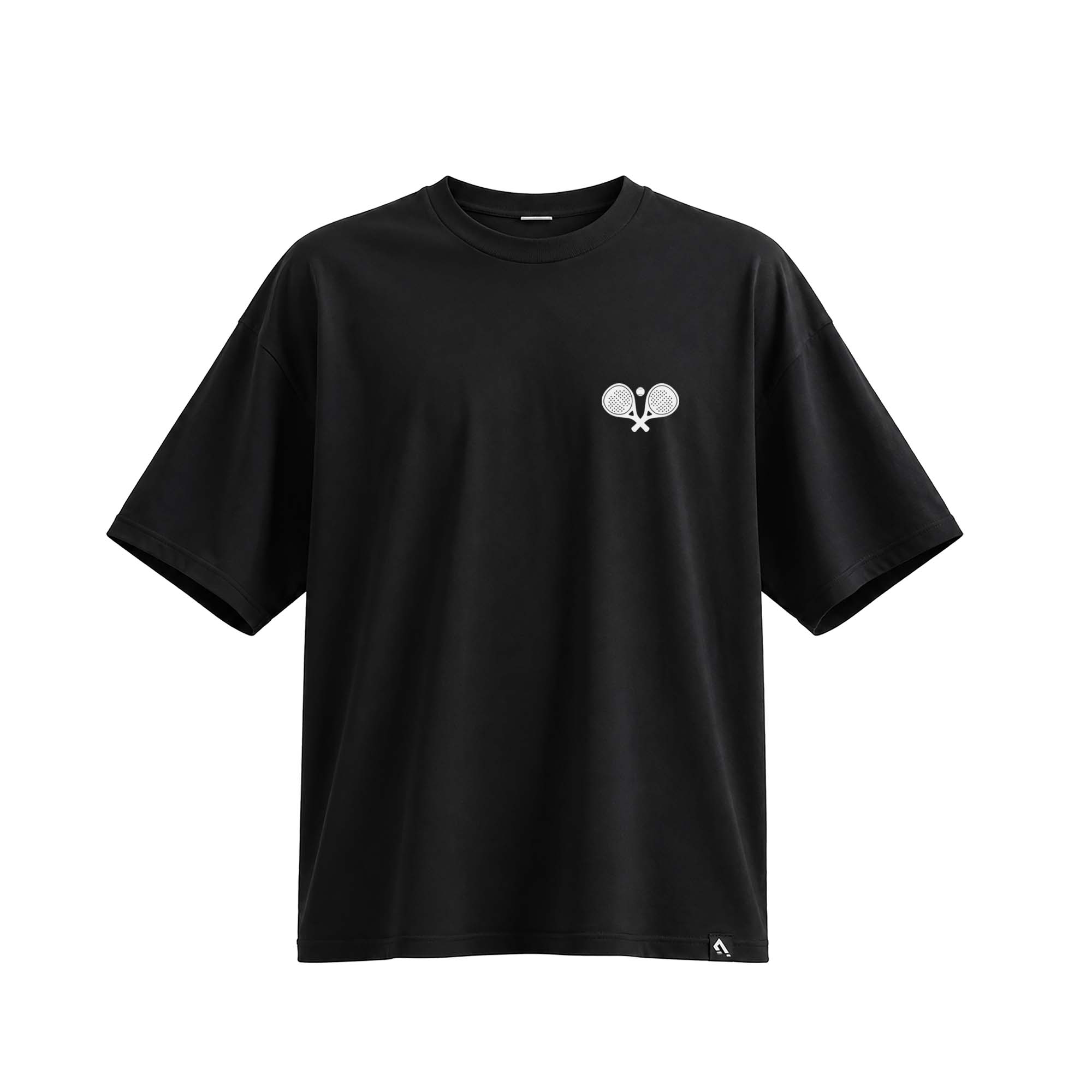 Padel Society Oversized Tee - Black