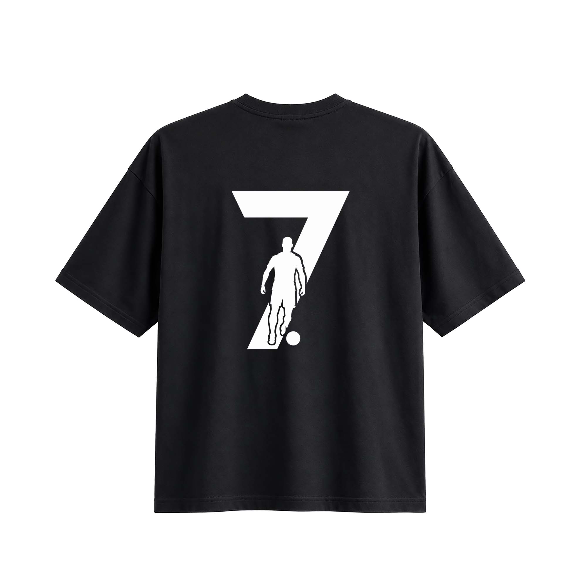 Ronaldo No. 7 – Oversize Tee - Black
