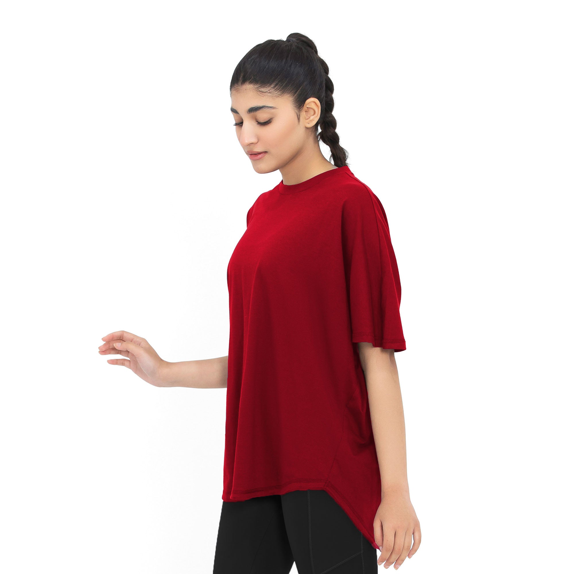 Flow Bat Tee - Cherry Red