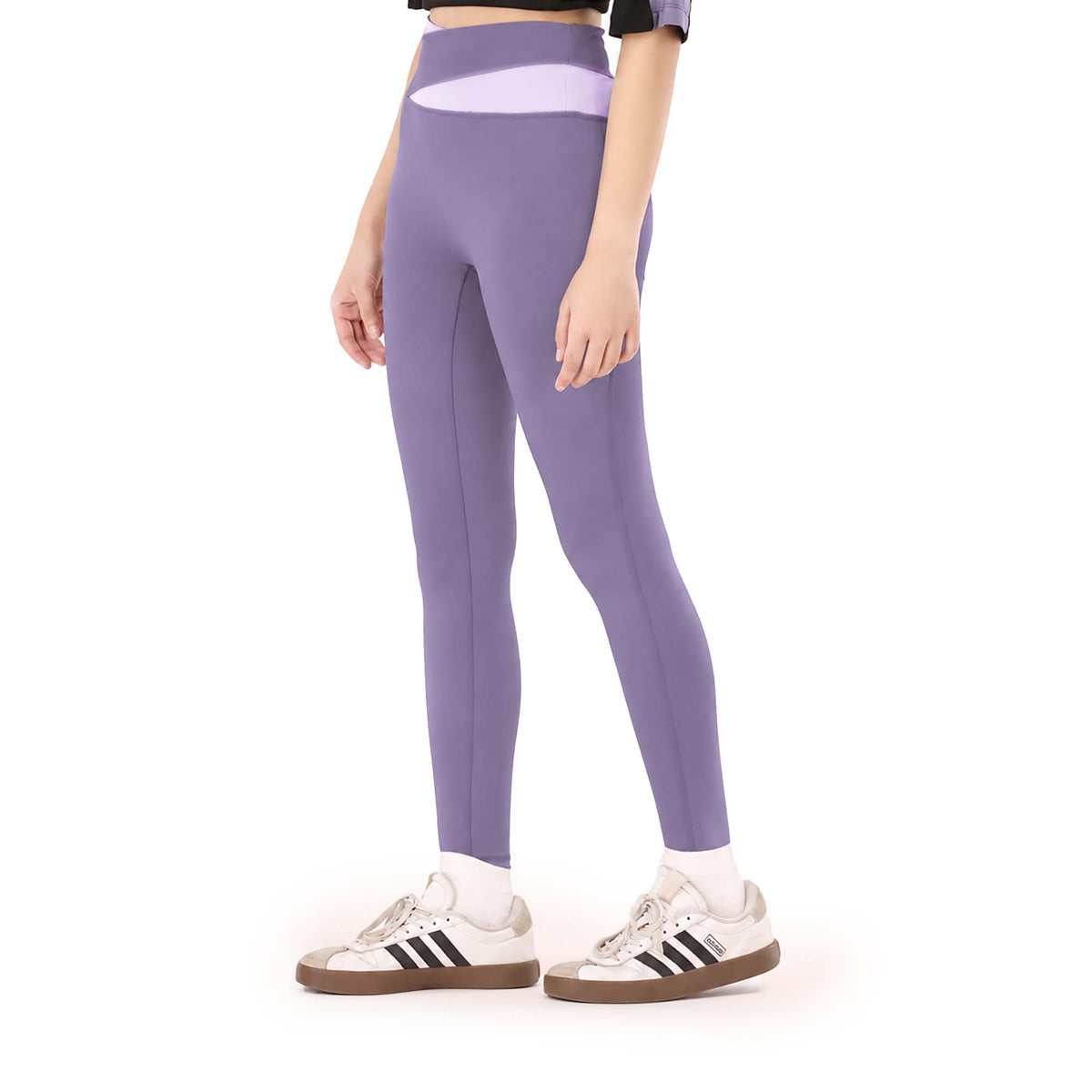 Splitline Leggings - Dark Purple