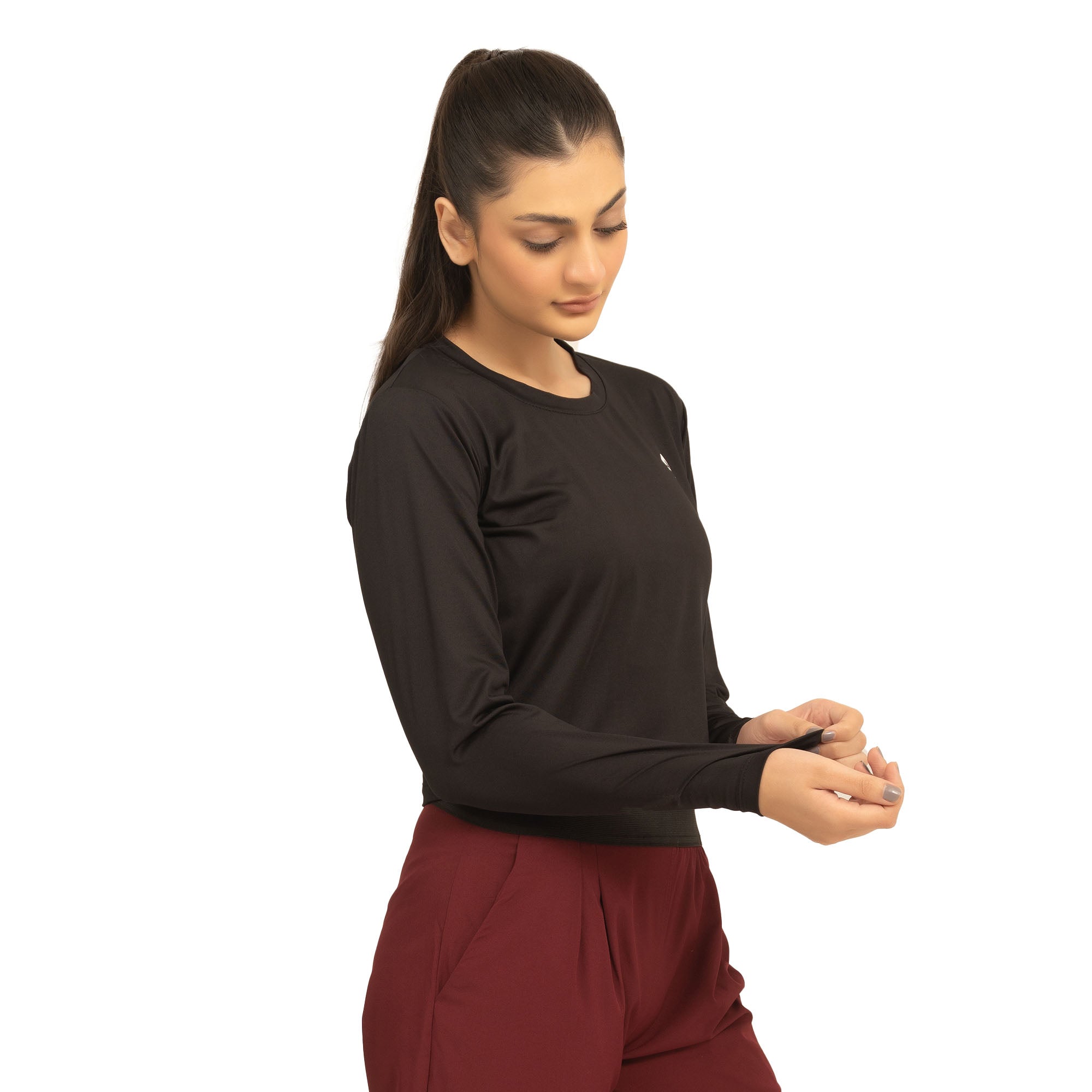 Icon Crop Tee - Black