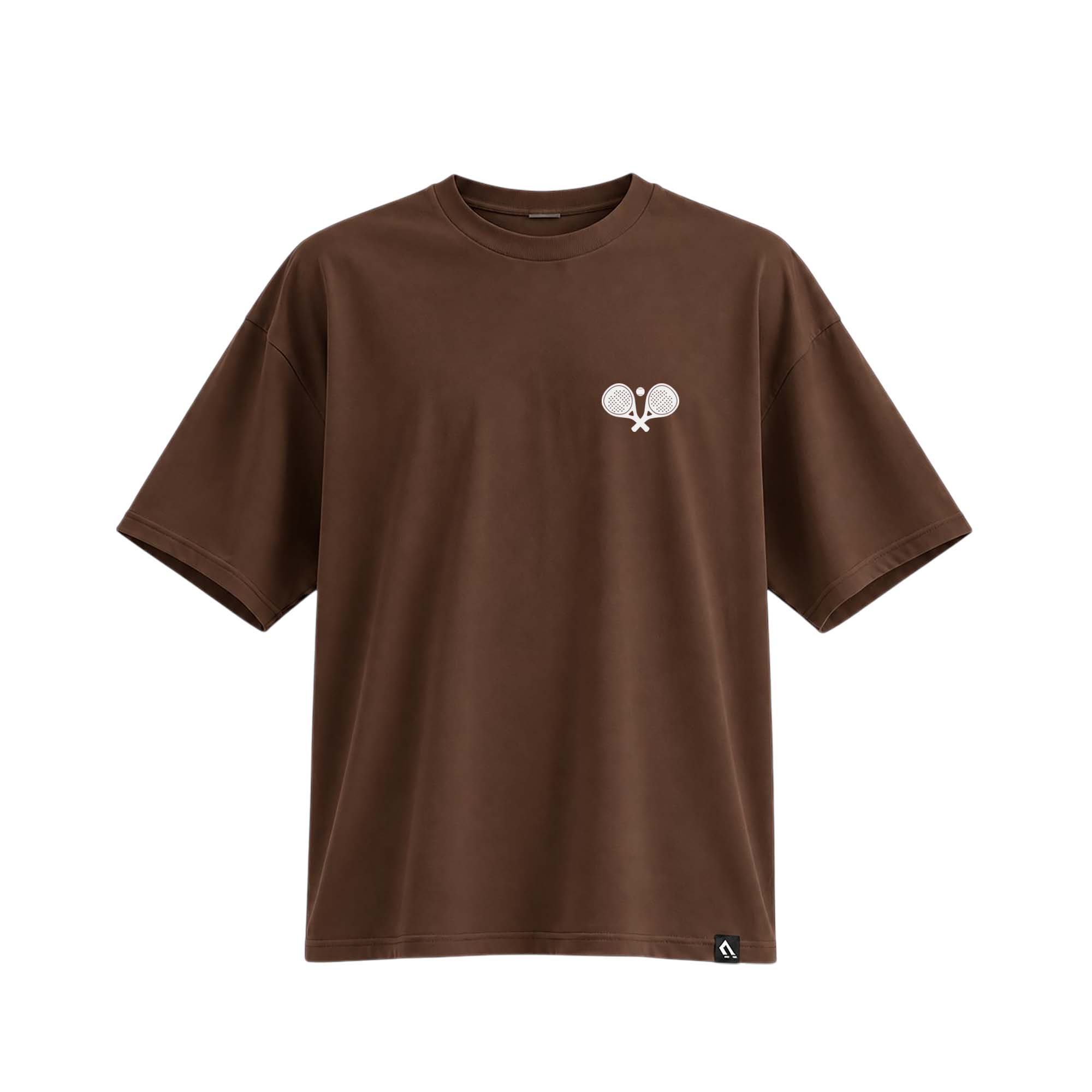 Padel Society Oversized Tee - Brown