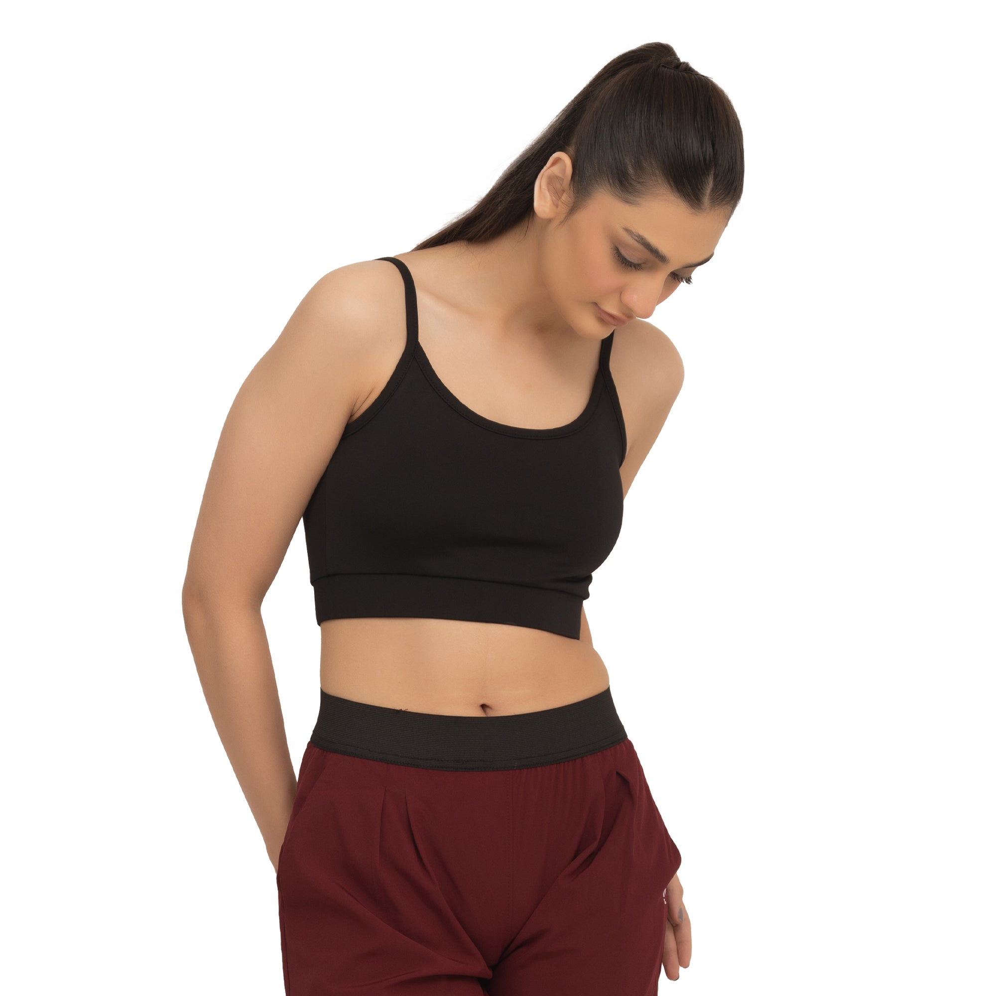 Brace Solid Bra - Black