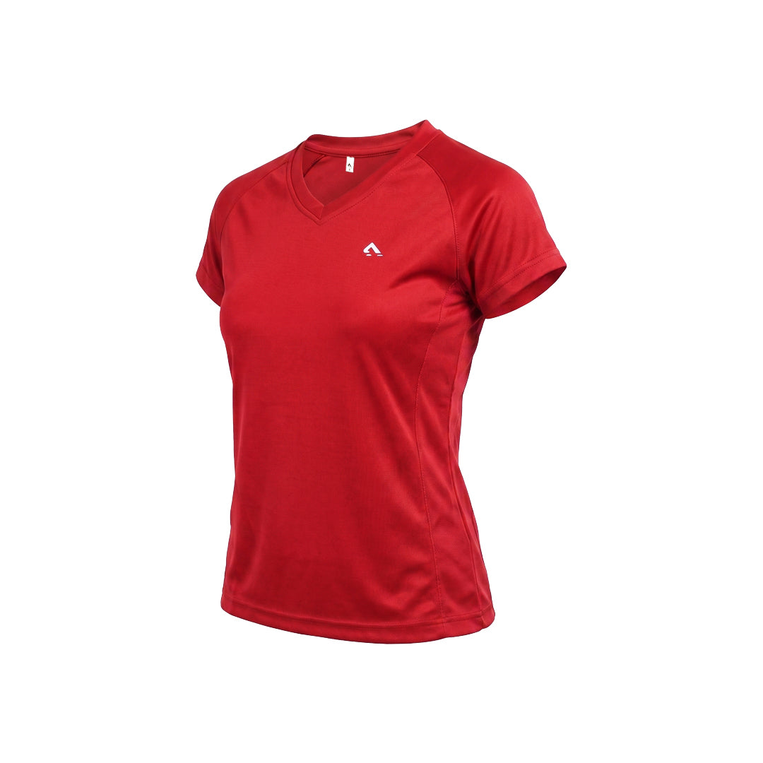 Active V- Neck (Red)