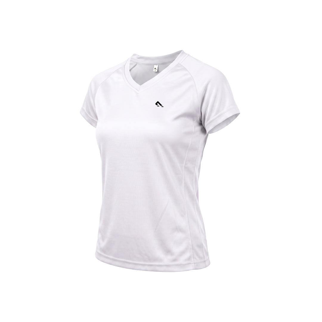 Active V- Neck (White)