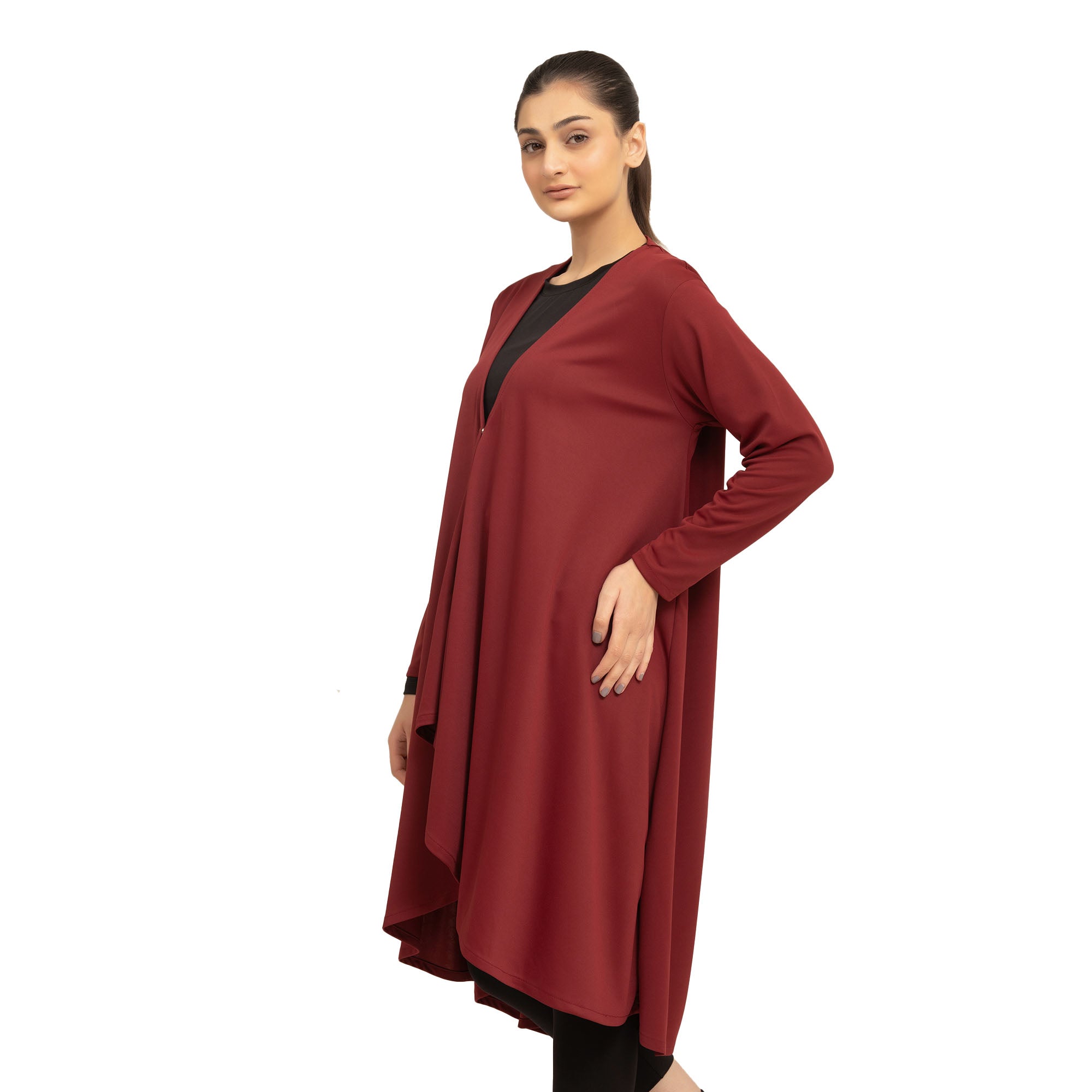 Celesse Cape - Burgundy