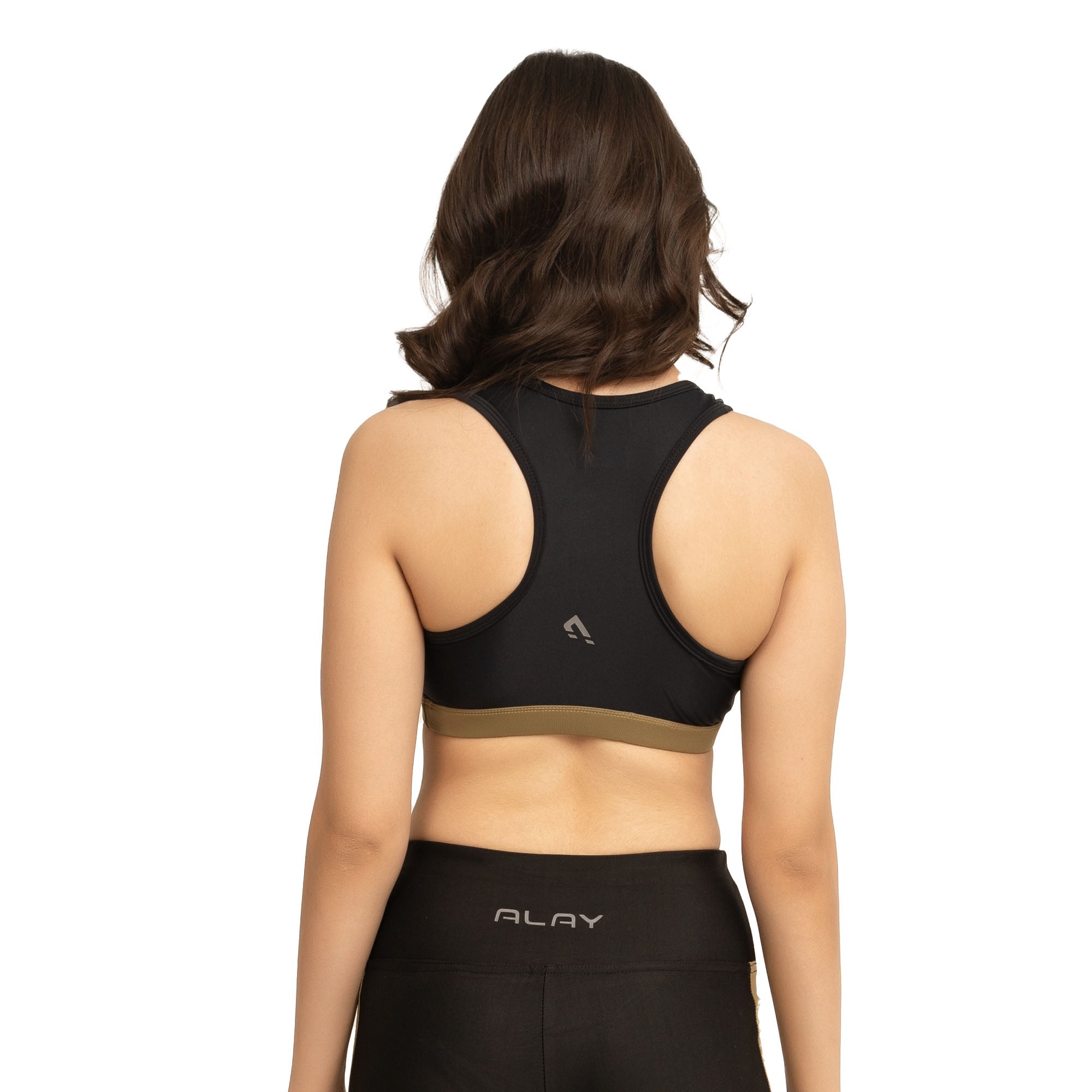 Allure Sports Bra - Black/Brown