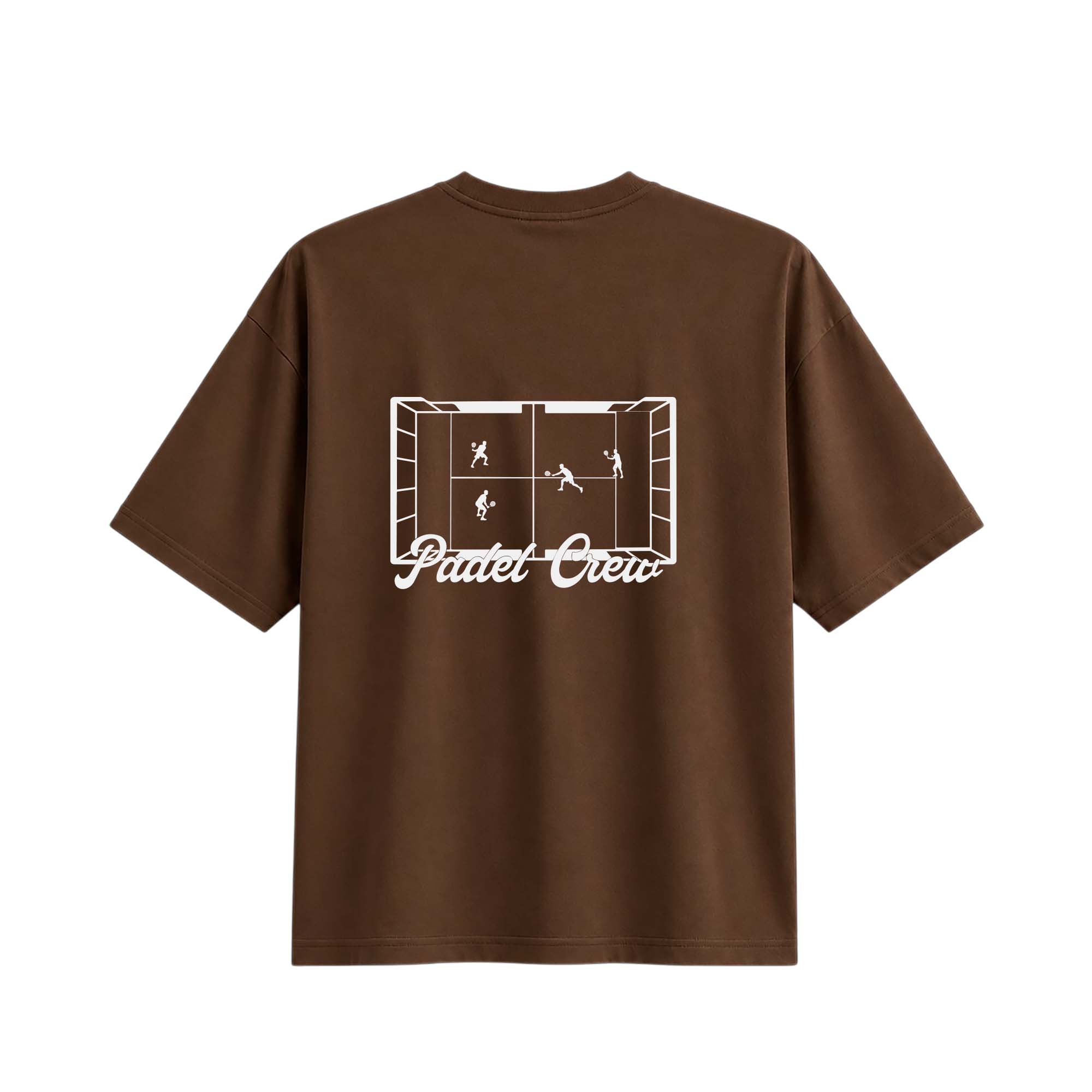 Padel Society Oversized Tee - Brown