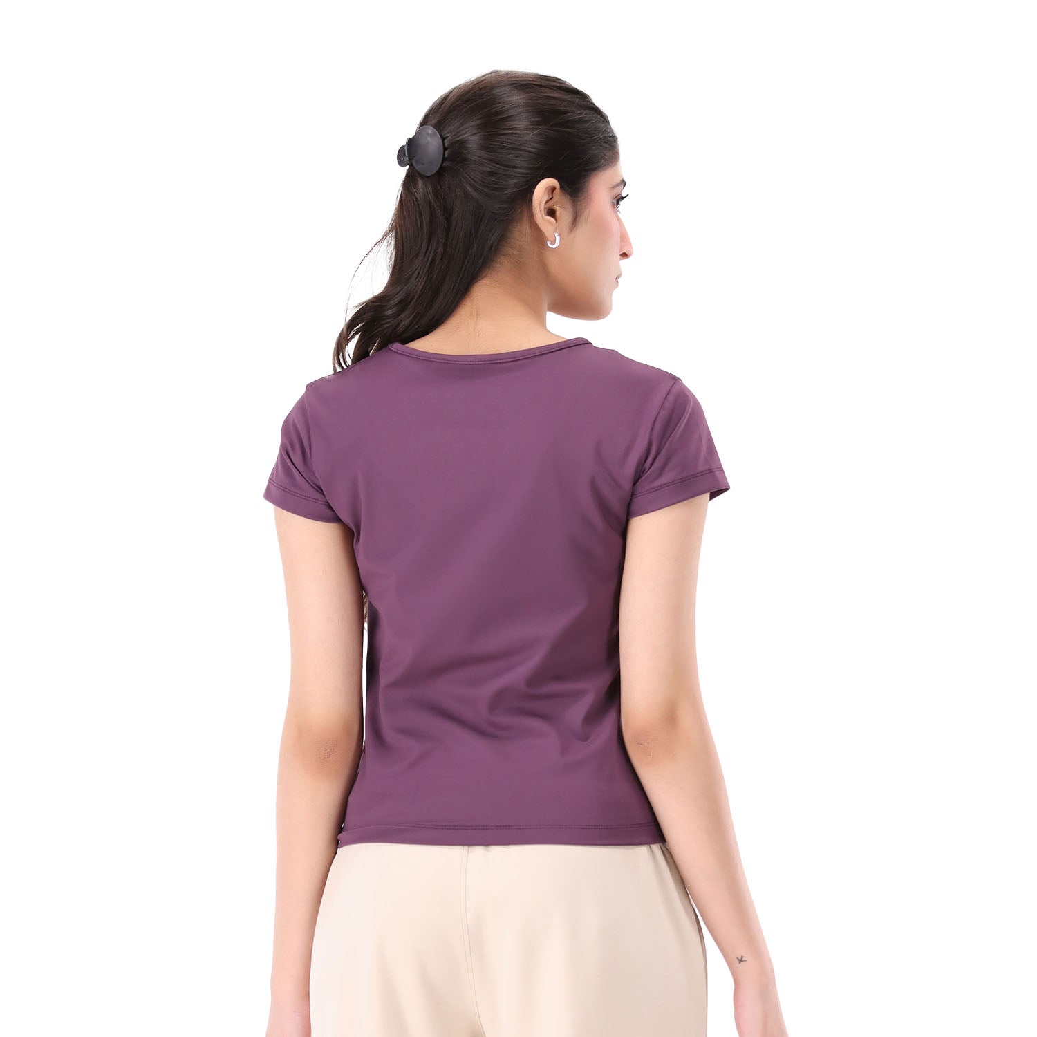 Pose Fitted Tee - Dusty Mauve