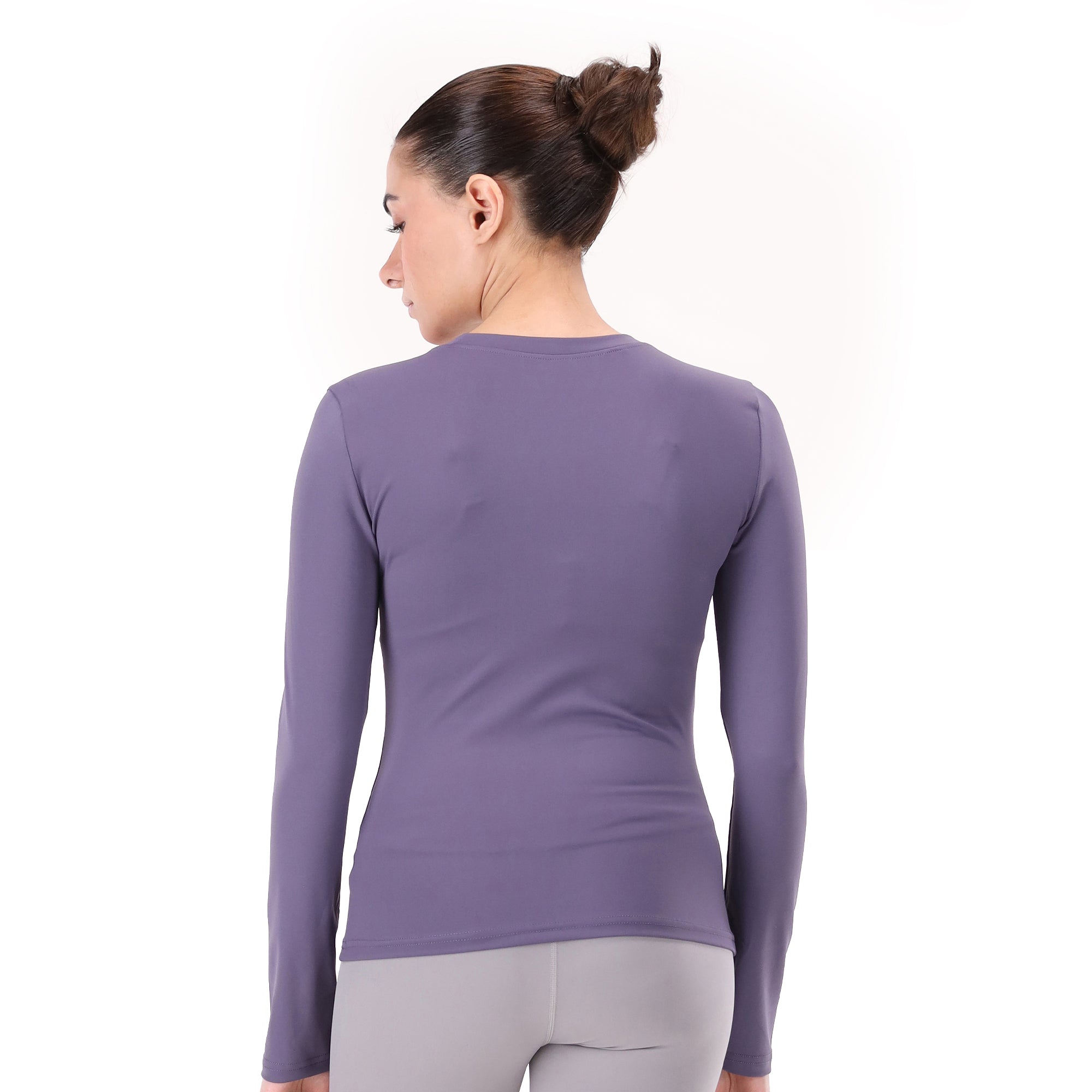 Luna Fitted Tee - Dark Purple
