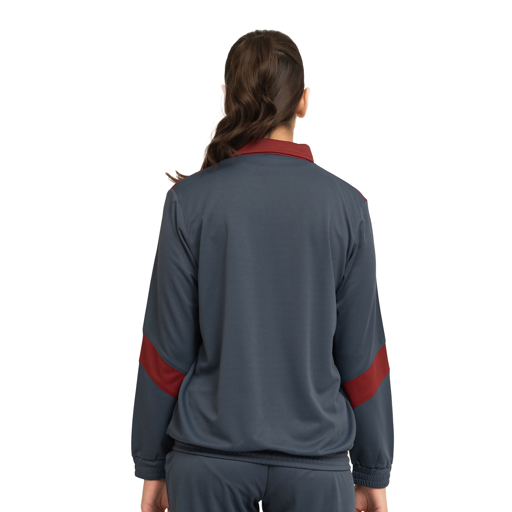 Wave Tracksuit - Navy/Maroon