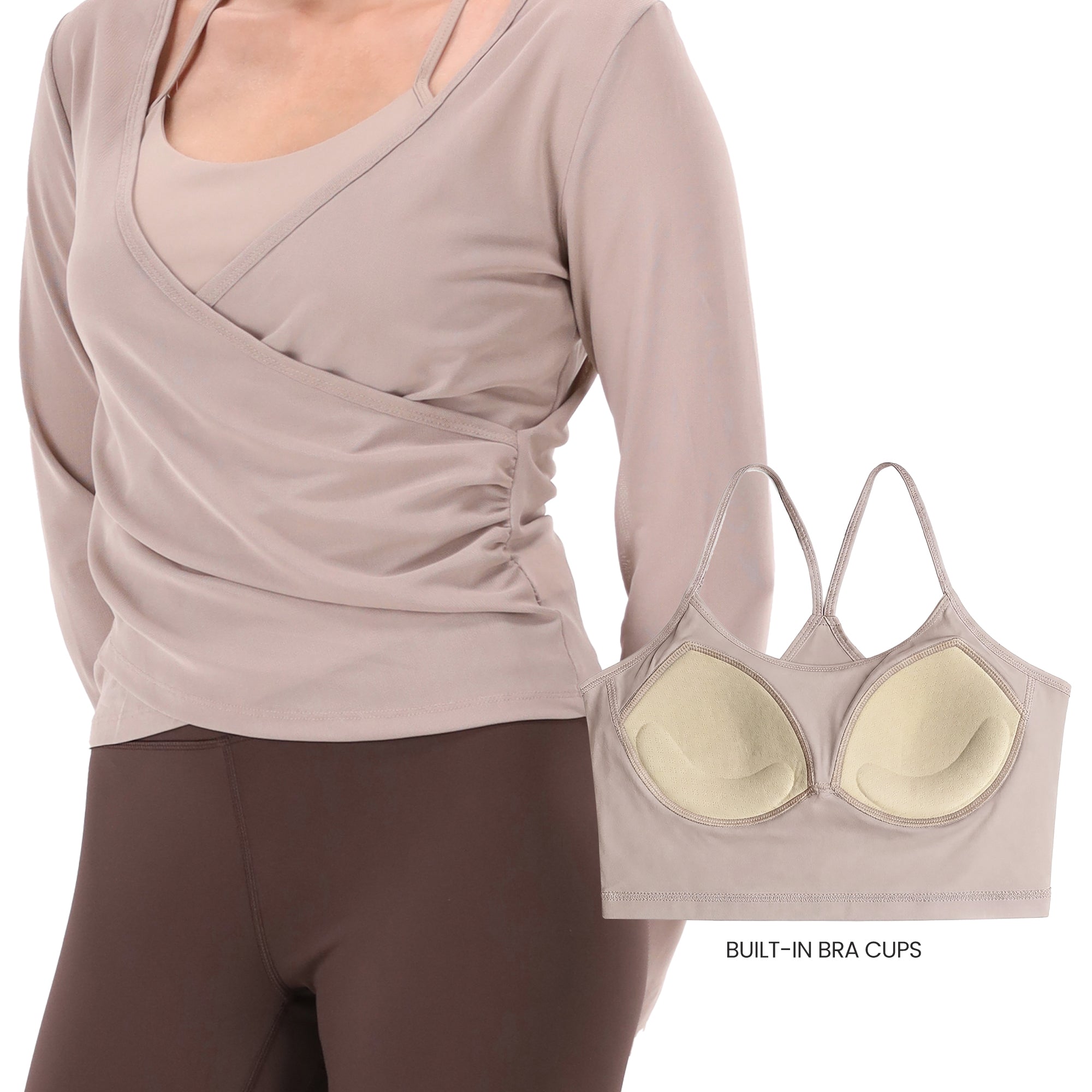 Girloft Mesh Top - Khaki