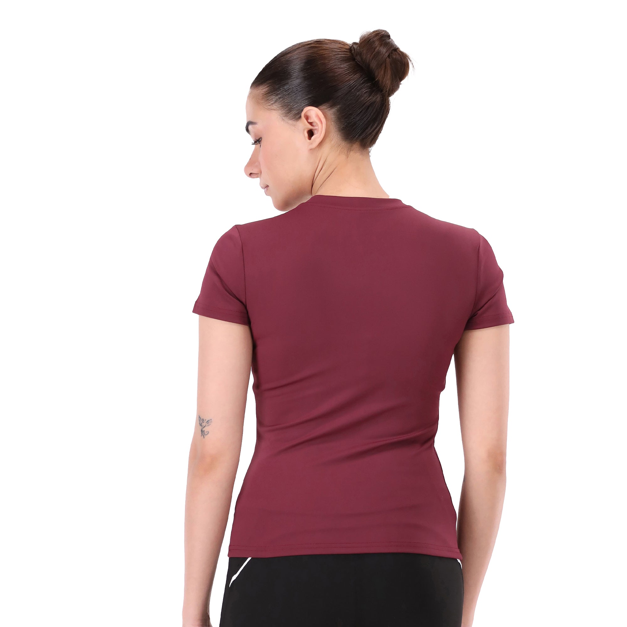 Sculpted Tee - Dark Red