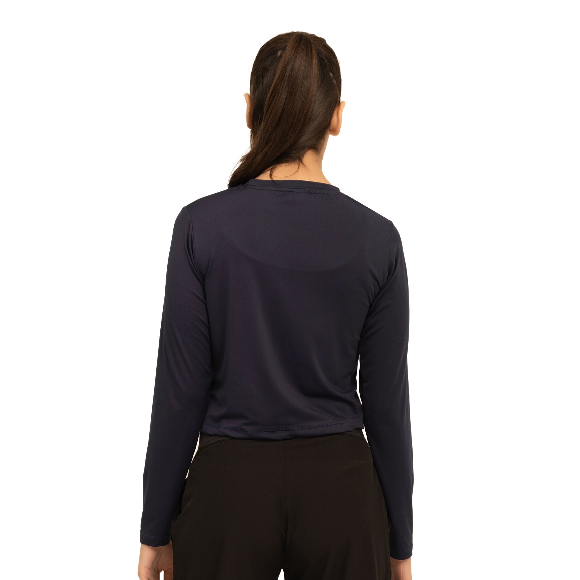 Icon Crop Tee - Navy