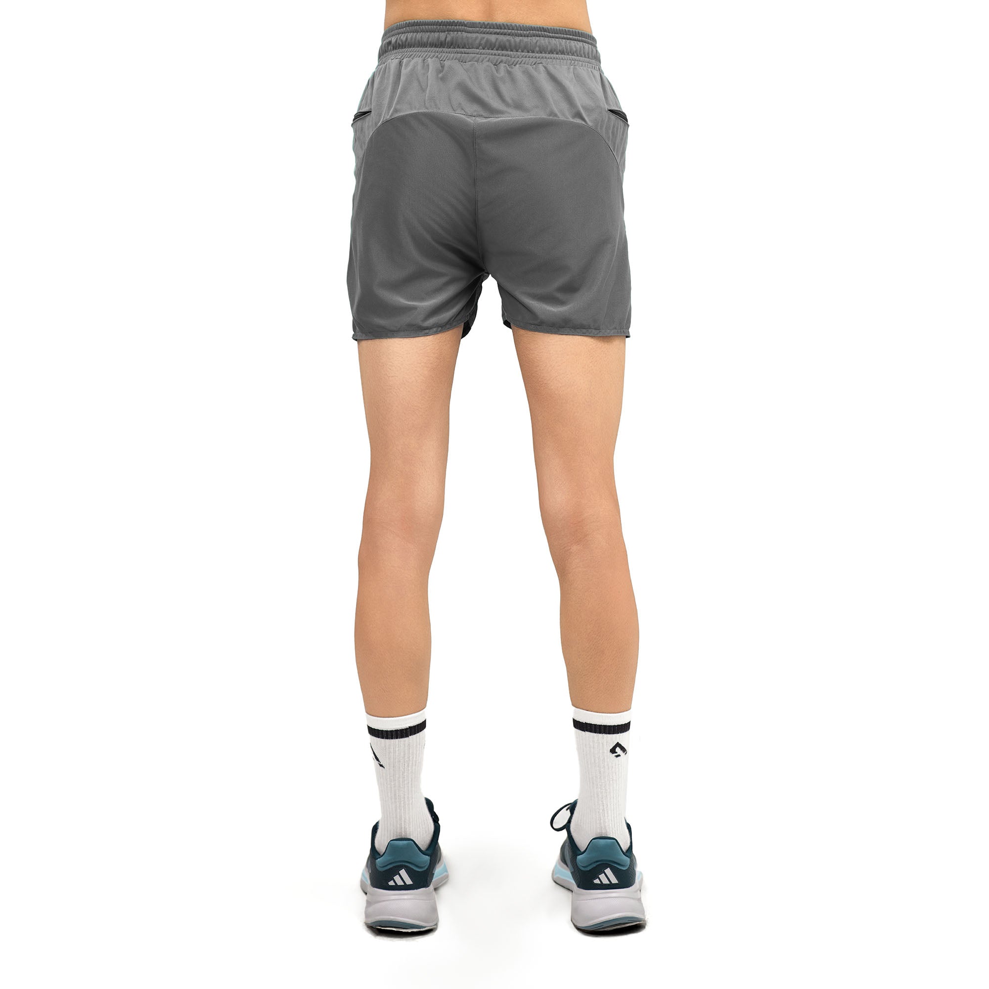 Blaze Zipper Shorts - Grey