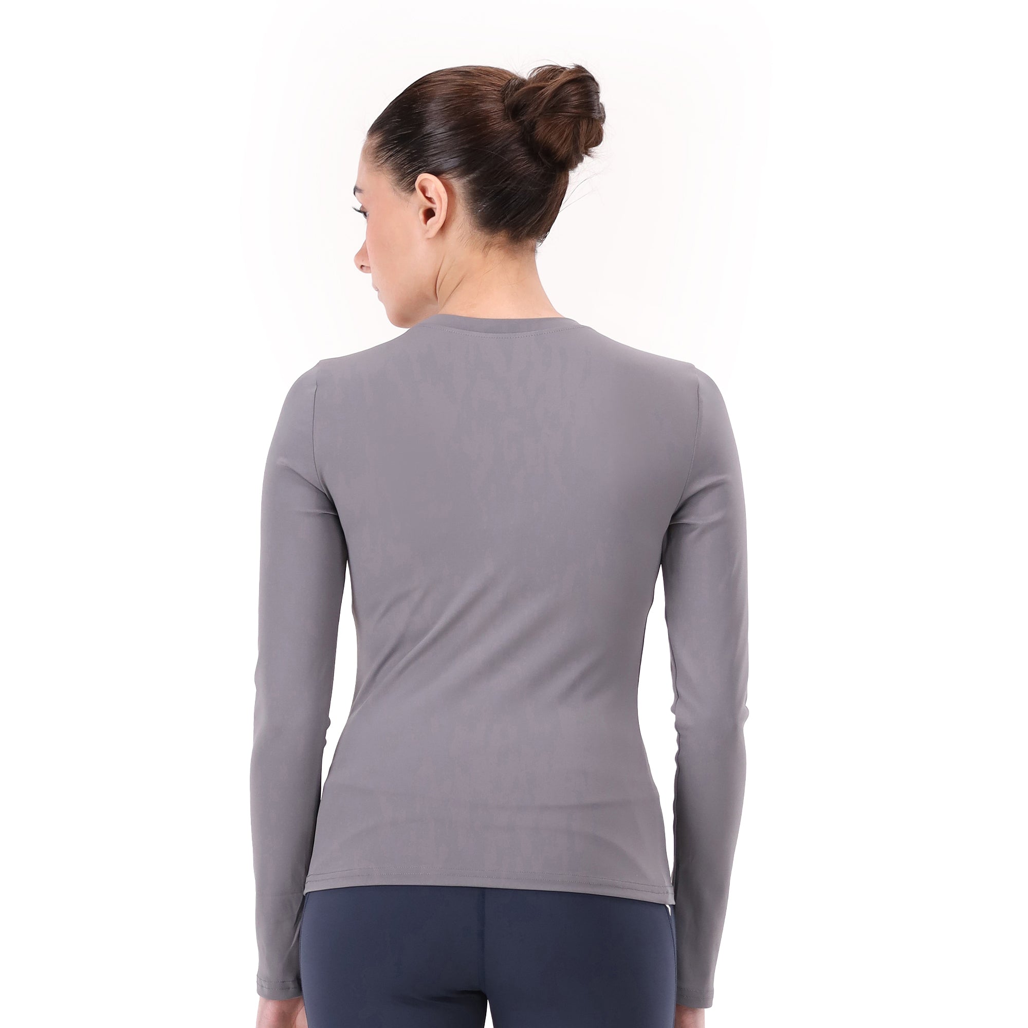 Luna Fitted Tee - Grey