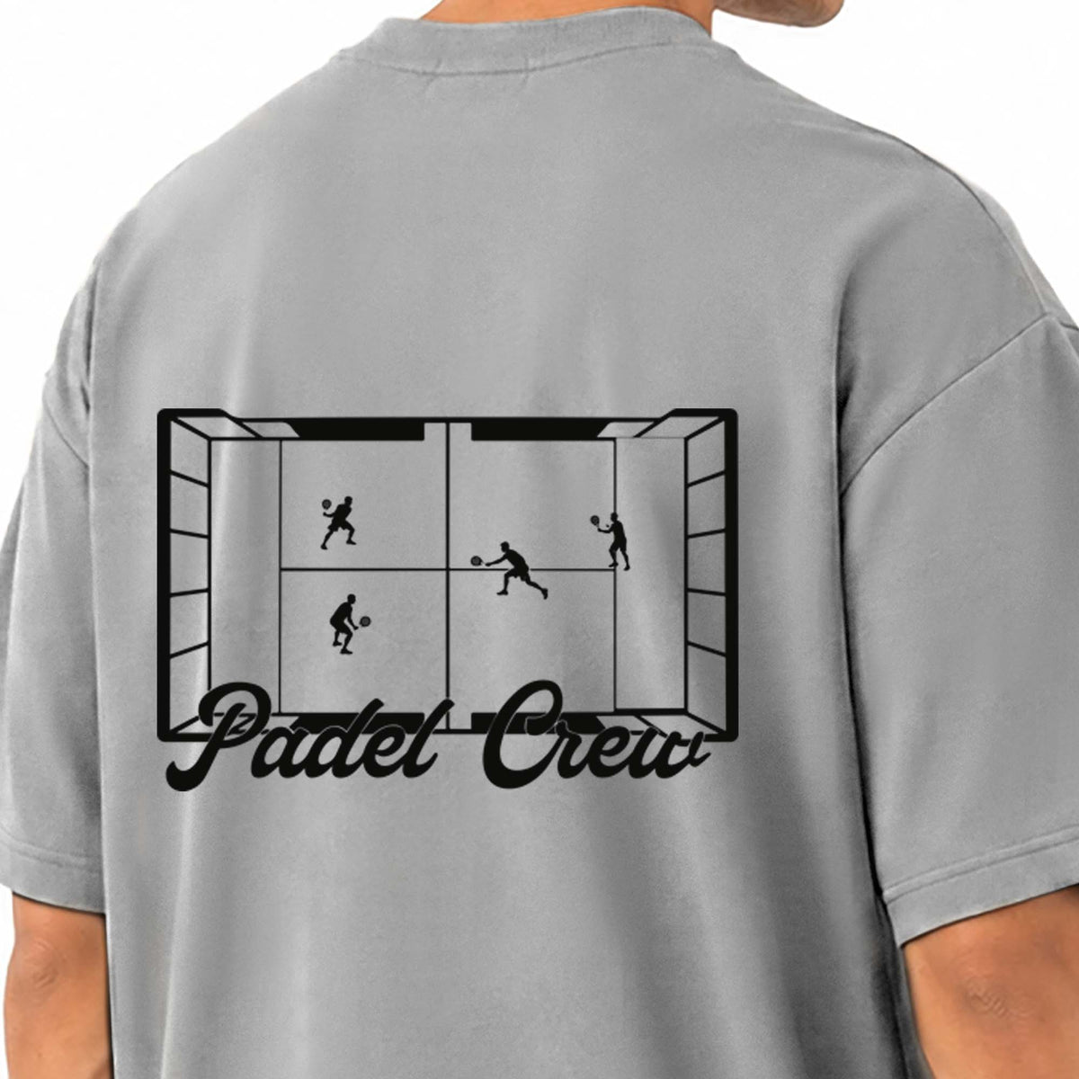 Padel Society Oversized Tee - Grey